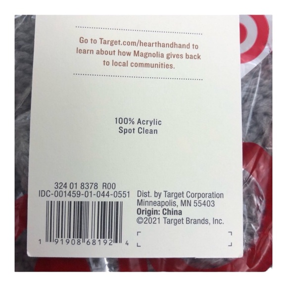 Hearth & Hand Gray Cable Knit Holiday Stocking w/ Tassels & Pom-Pom Balls - NWT! - Picture 5 of 6